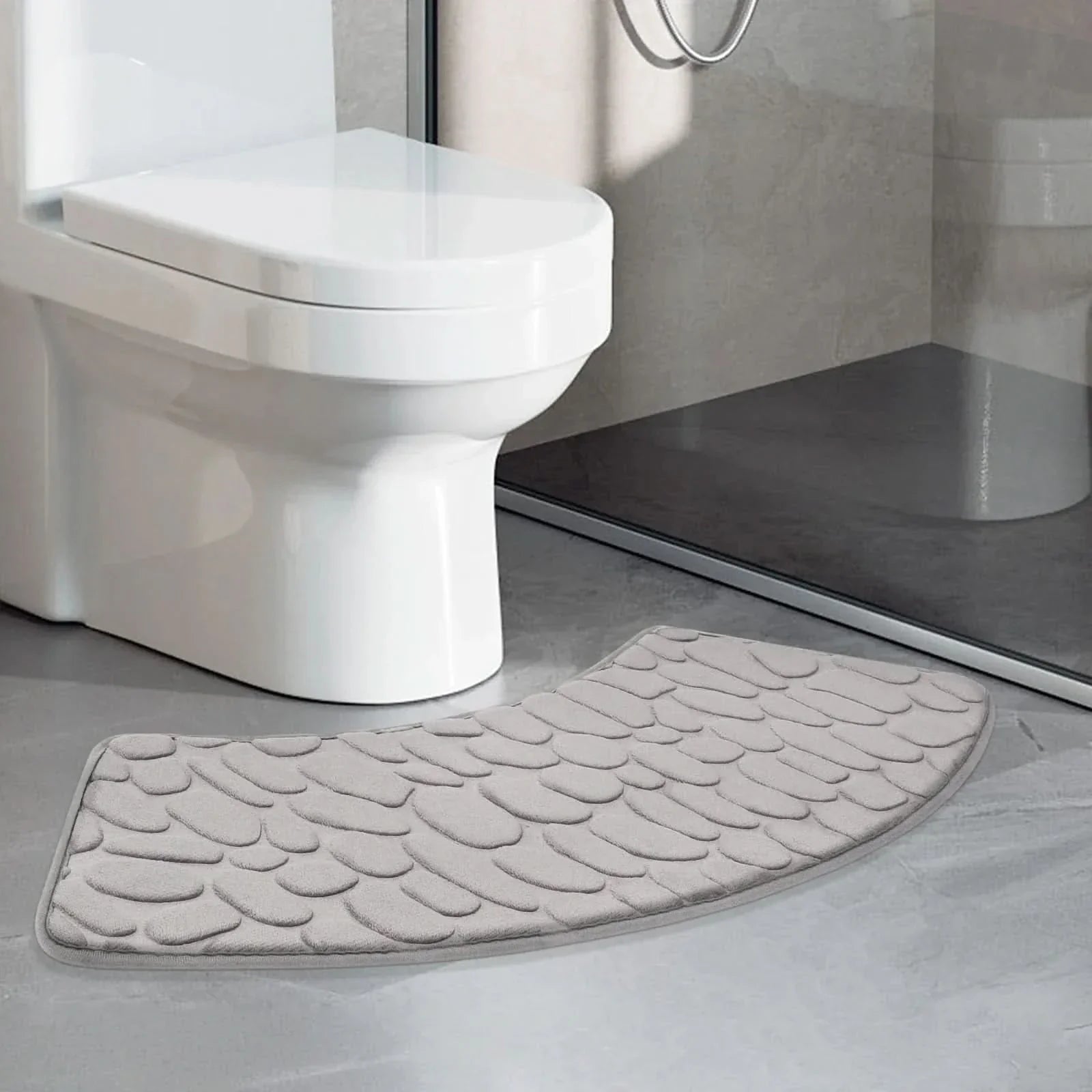 Curved Non Slip Bathroom Mat