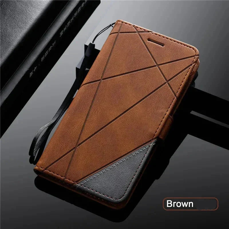 Wallet Phone Case for Samsung Galaxy A Series | PU Leather Flip Cover with Card Slots and Magnetic Closure | Stand Function