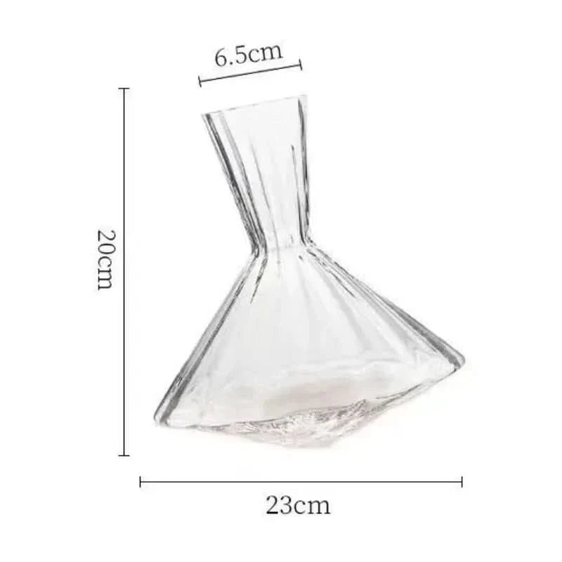 Rotating Wine Decanter Glass 0.26 gal Carafe
