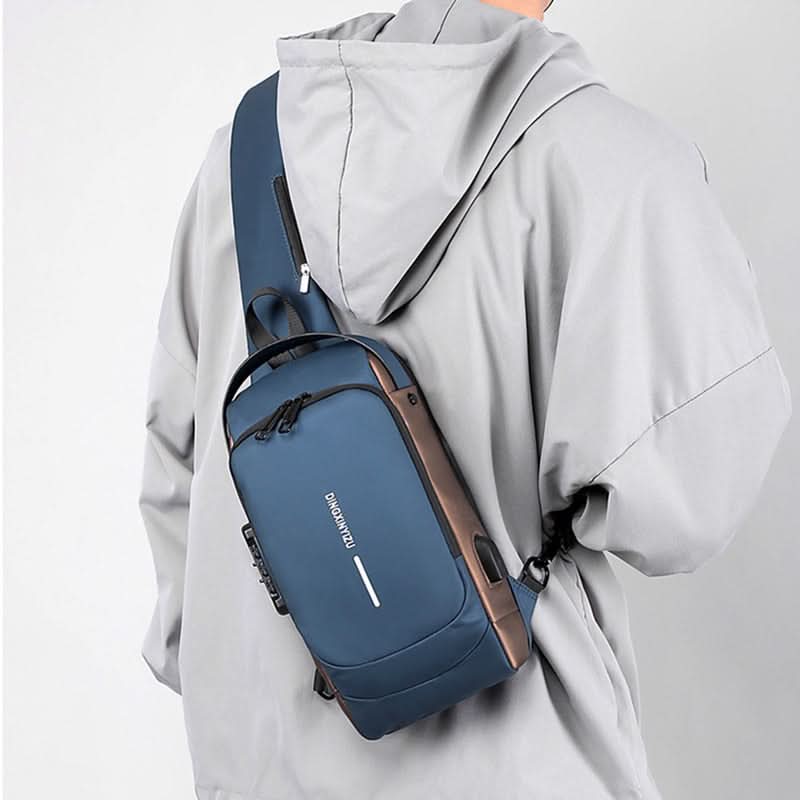 Waterproof Shoulder Travel Bag USB Port