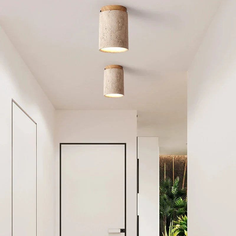 Travertine Ceiling Spotlight LED Stone Light