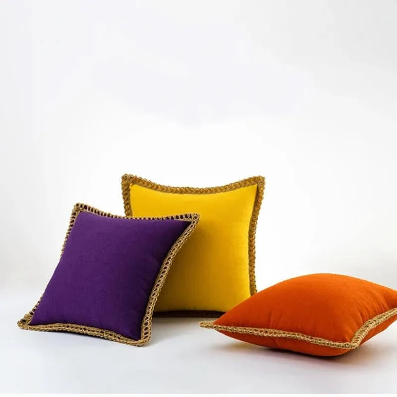 French Style Pillow Cover Polyester Cushion Cover