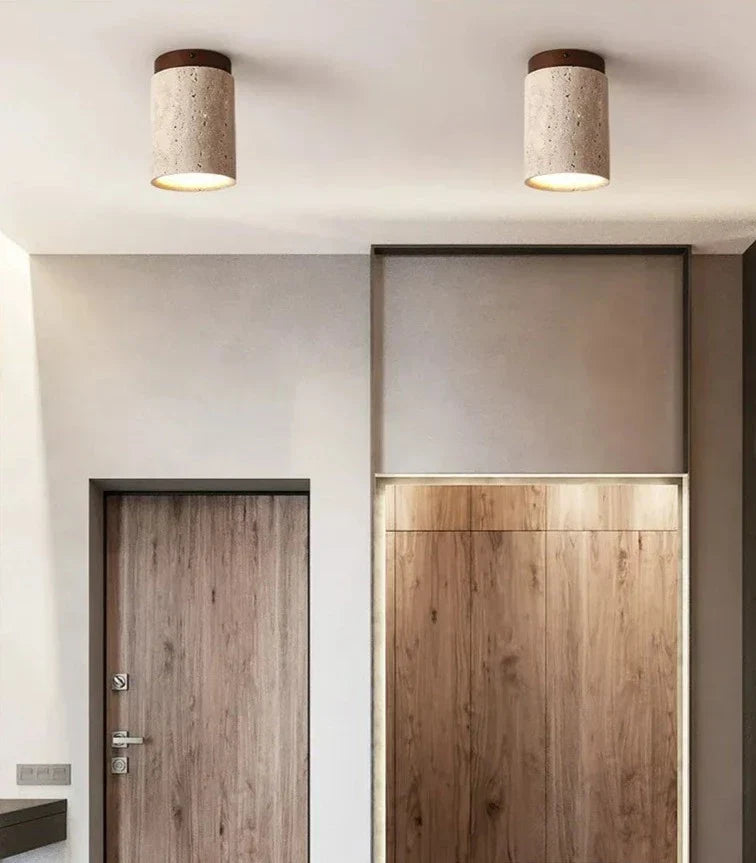 Travertine Ceiling Spotlight LED Stone Light