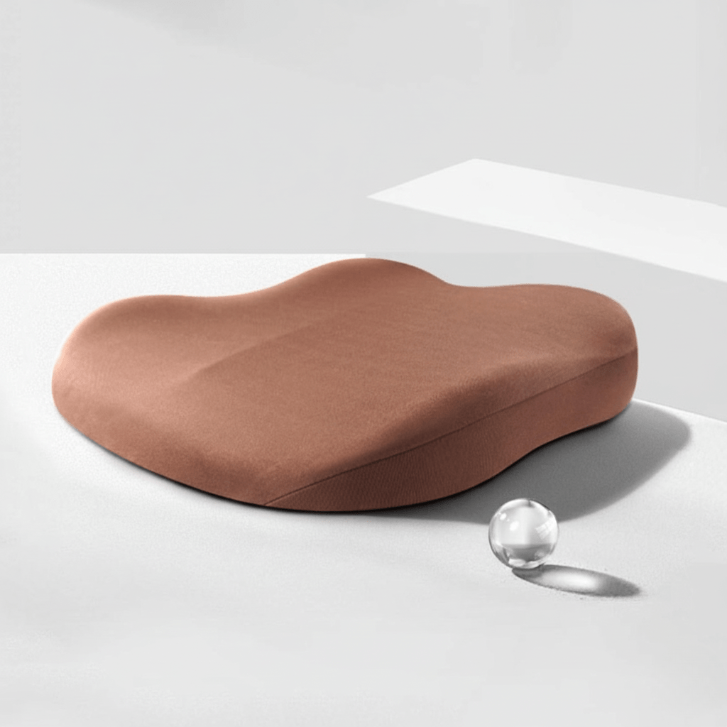 Ergonomic Memory Foam Car Seat Cushion | Black, Brown, Pink, Blue or Gray | Non-Slip Posture Support for Drivers