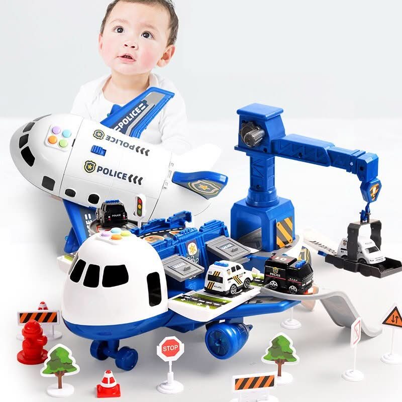 Kids Airplane and Vehicle Adventure Playset