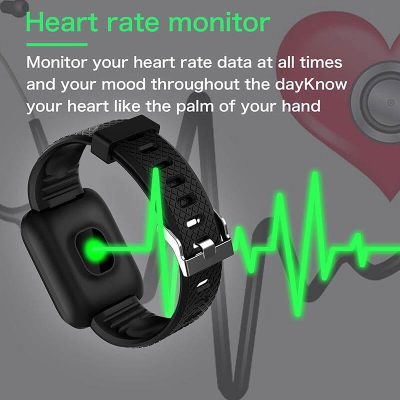 Android Smartwatch and Fitness Tracker with Heart Rate and Sleep Data | Call, Message and Sedentary Reminders | Eight Colors