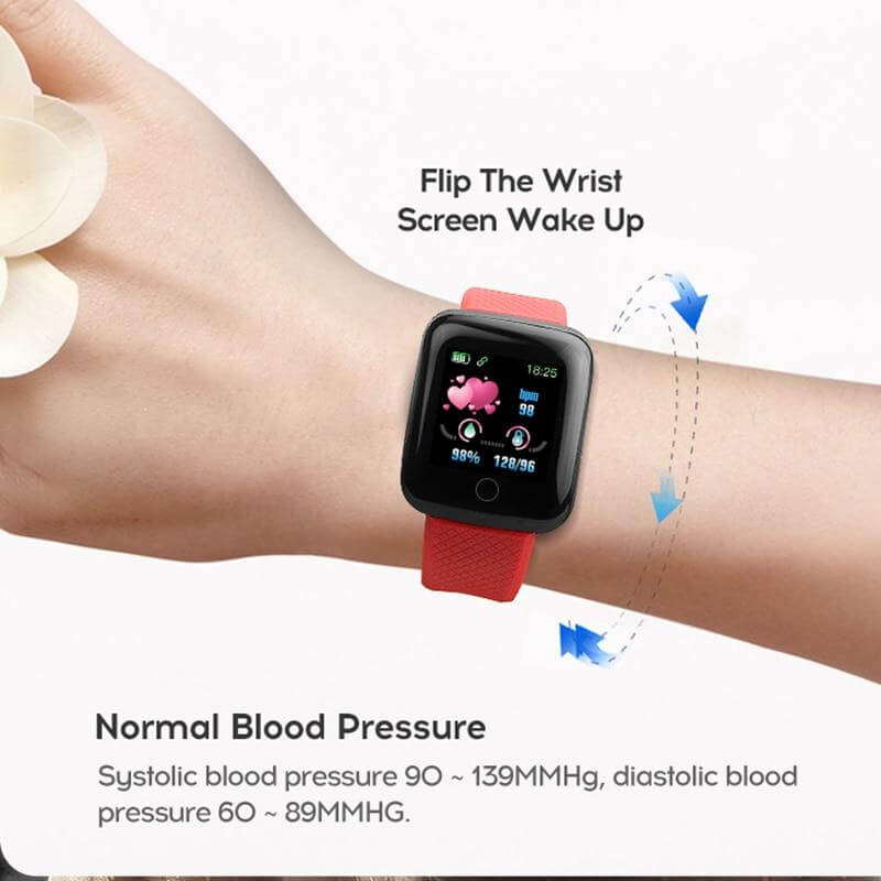 Android Smartwatch and Fitness Tracker with Heart Rate and Sleep Data | Call, Message and Sedentary Reminders | Eight Colors