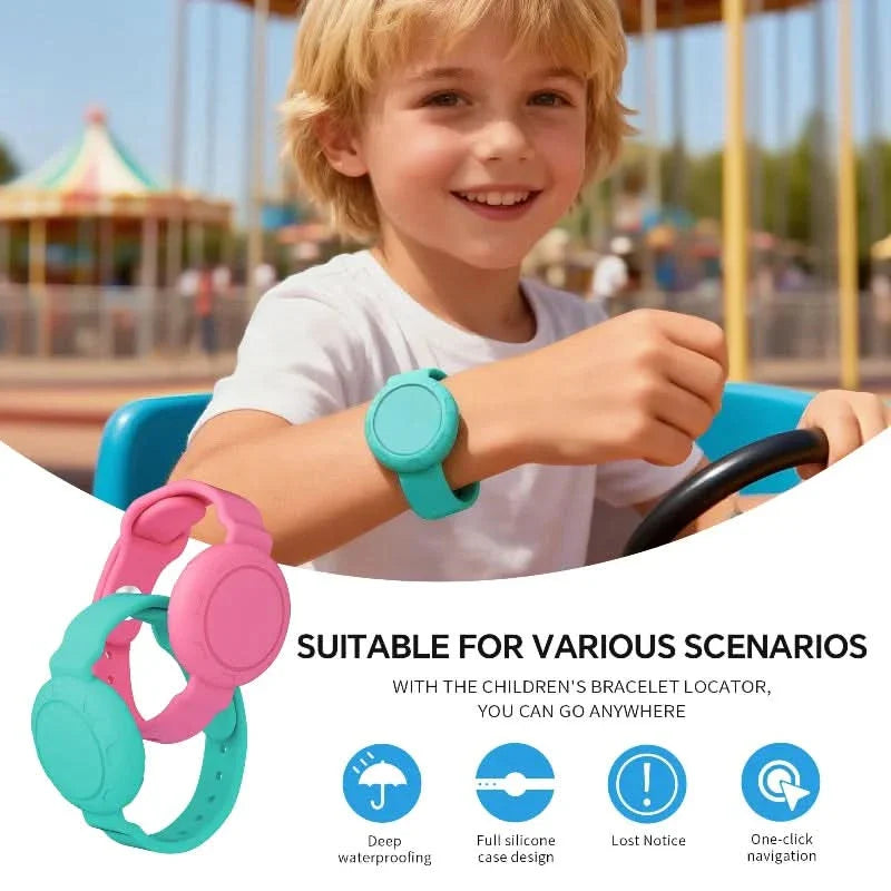 Waterproof Kids Smart Tracker Wristband | Pink, Black, Green & Purple Colors | Real-Time Android Location Tracking
