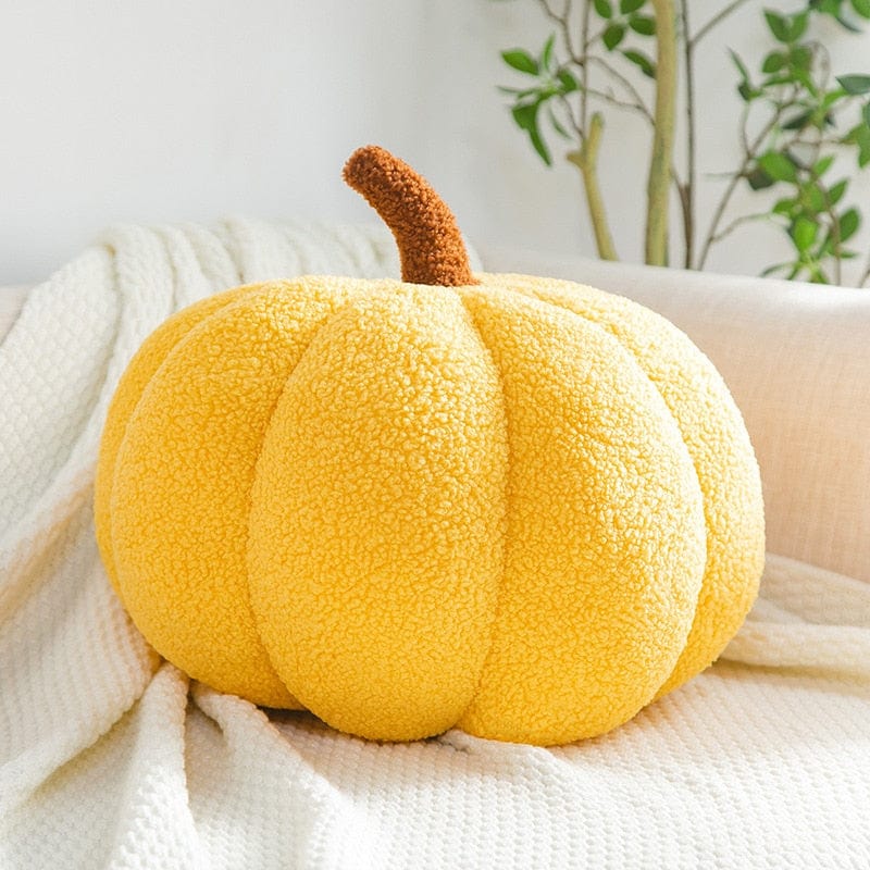 Halloween Pumpkin Throw Pillow | Available in 7 Colors | Plush Accent for Sofas, Chairs, and Beds