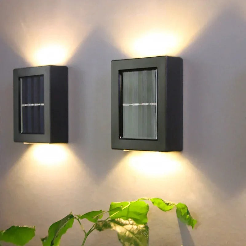 Solar LED Wall Lamp for Outdoor Use – Cordless Solar-Powered Wall Lighting
