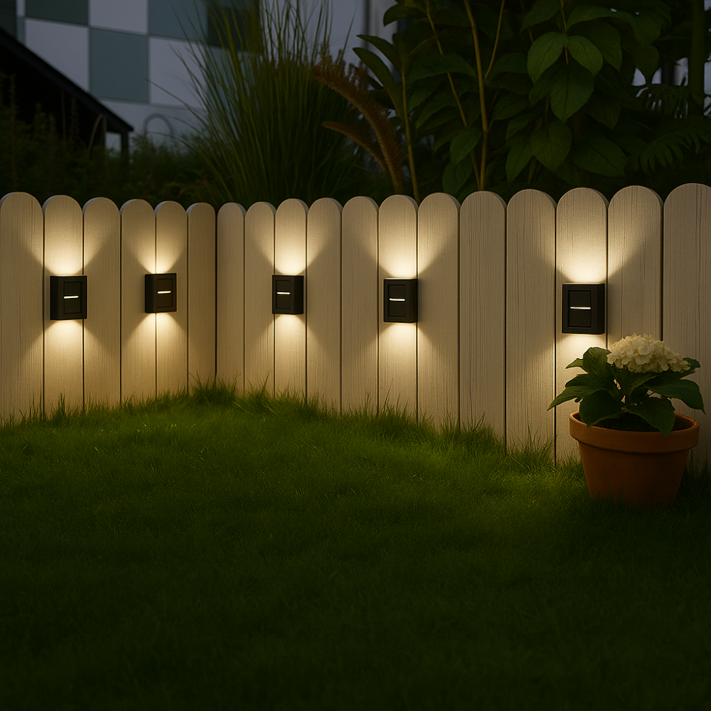 Solar LED Wall Lamp for Outdoor Use – Cordless Solar-Powered Wall Lighting
