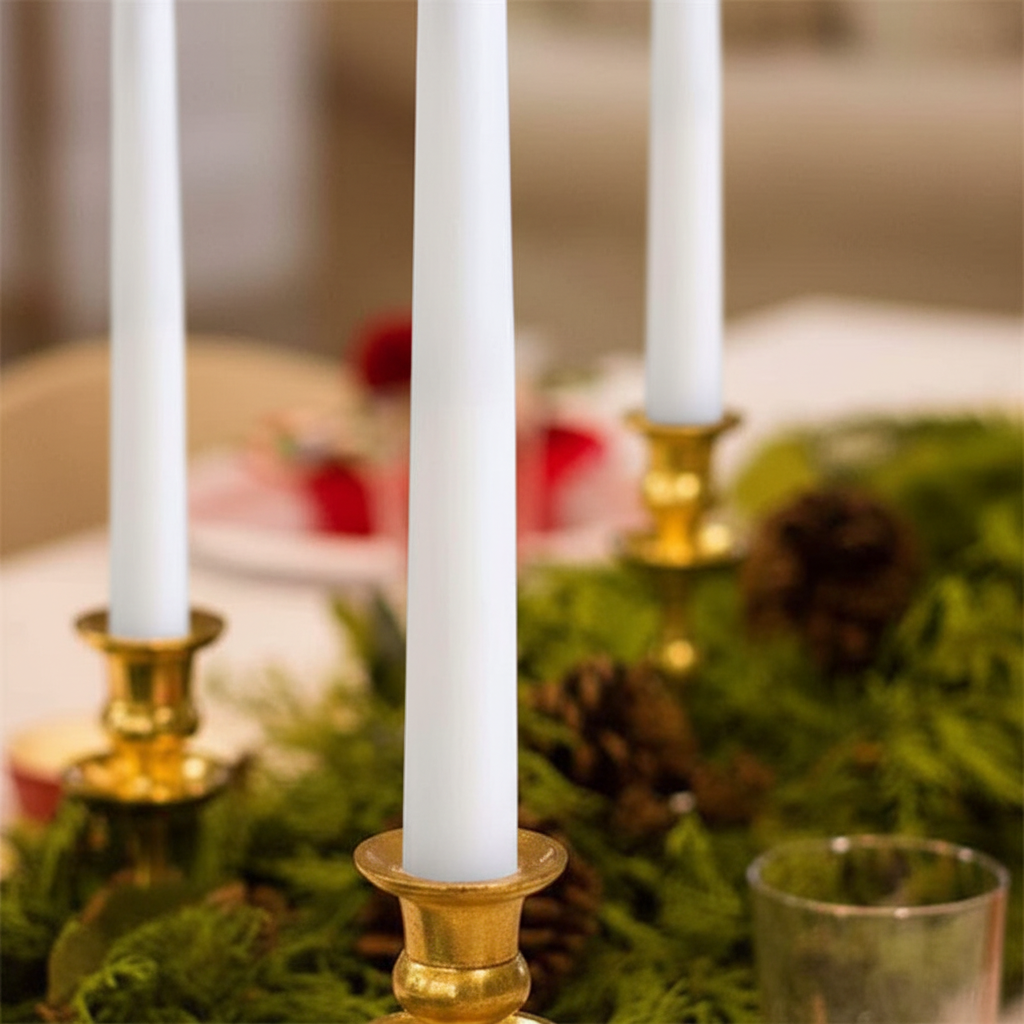 Cordless LED Candle Sticks with Dimmer Remote | Flameless Tapers with Warm Light and Timer | Set of 6 or 10