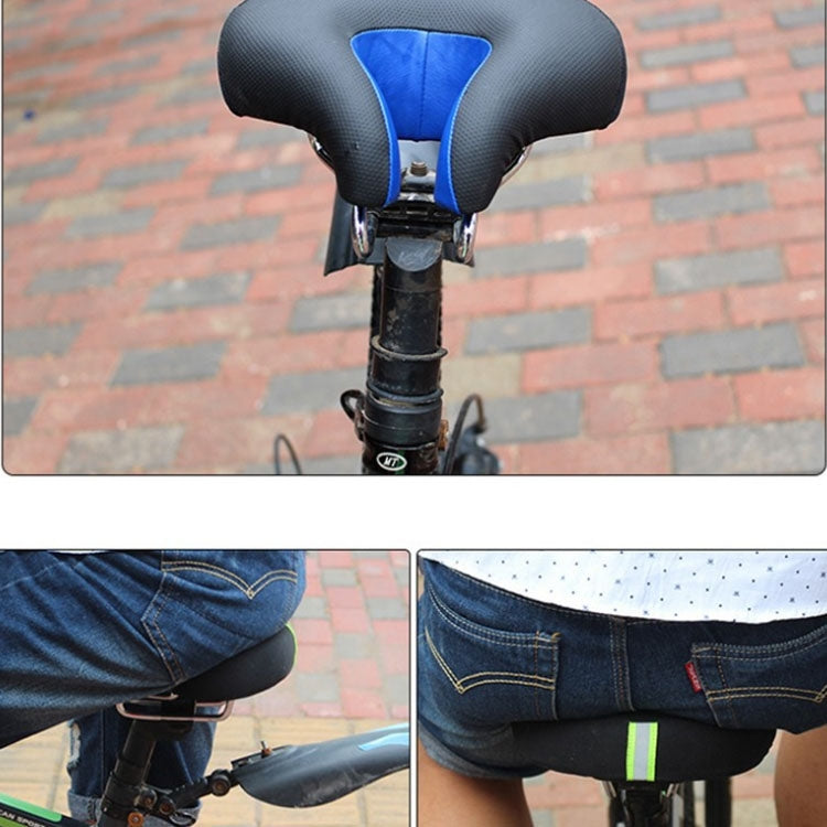 Noseless Bicycle Saddle with Thick Soft Padding | Sprung Steel Rails Absorb Vertical Shock | Black Bike Accessories