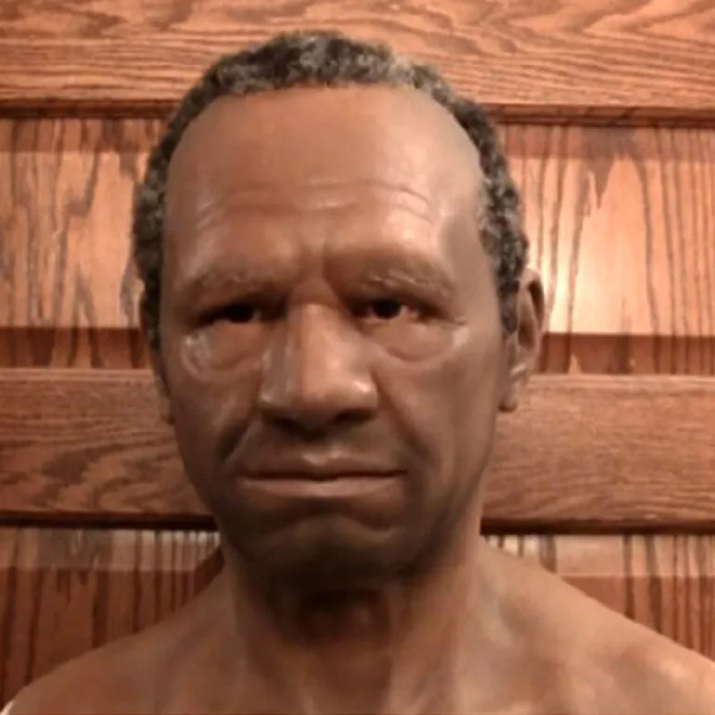 Realistic elderly man full-face latex Halloween mask, style 31