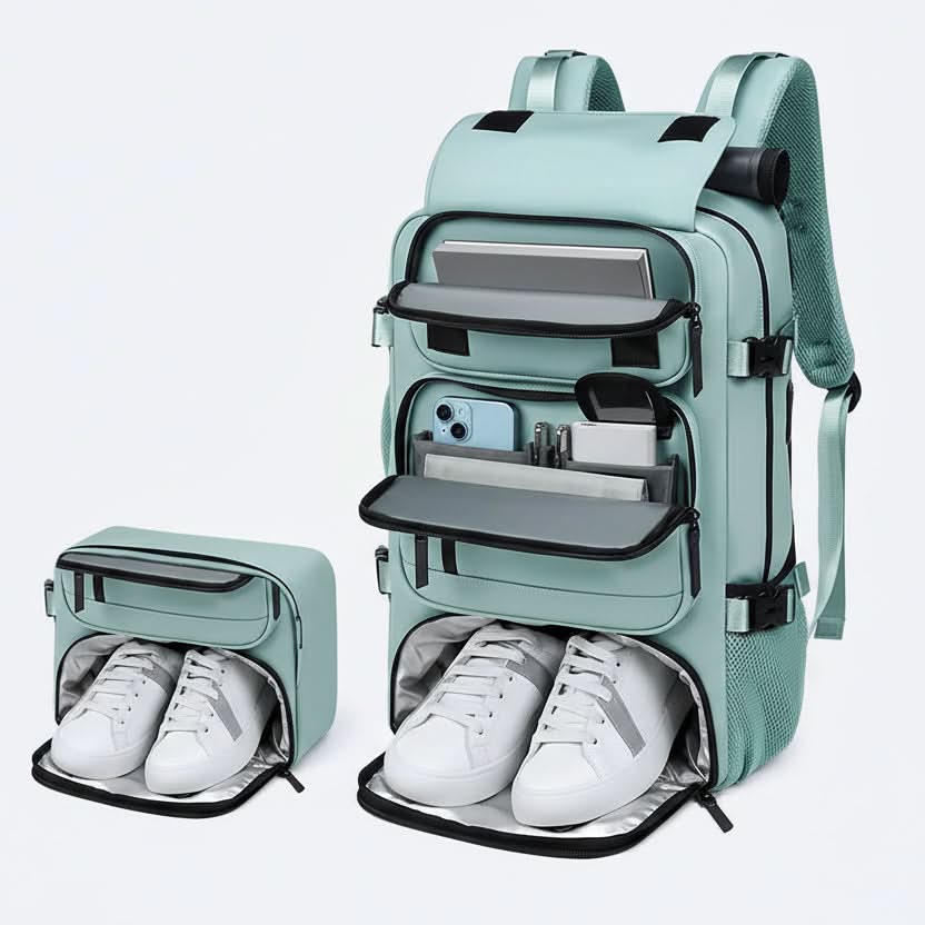 Large Waterproof Travel Backpack with USB Charging Port | 10 Colors | Anti-Theft Pocket for Commuting & Travel