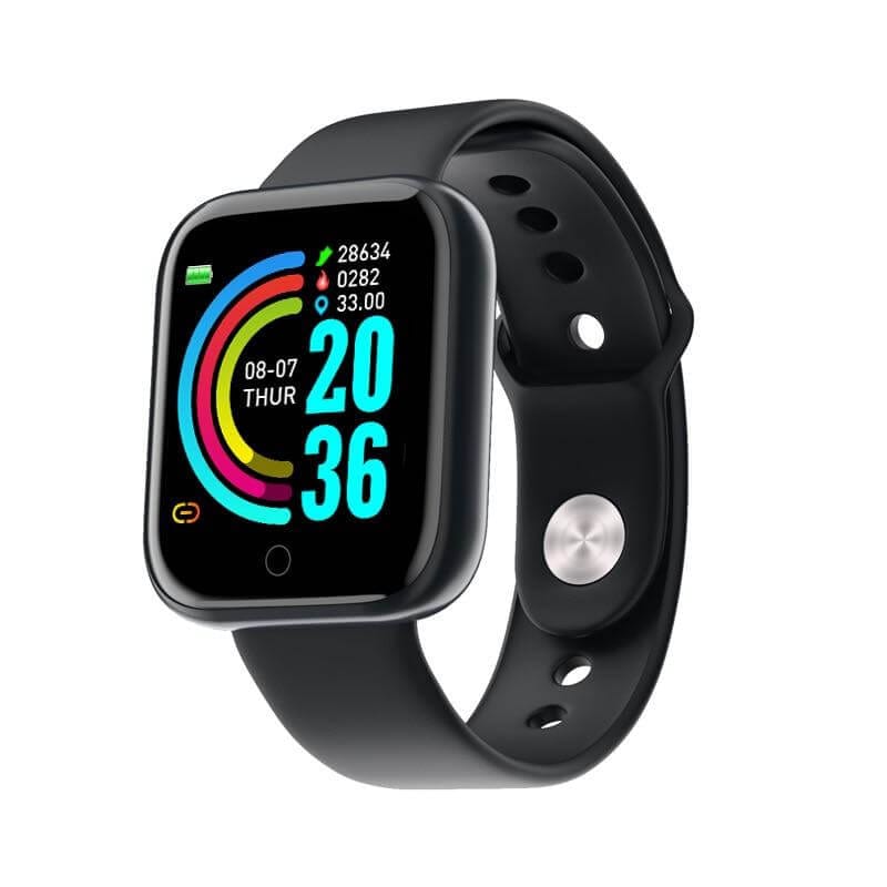 Android Smartwatch and Fitness Tracker with Heart Rate and Sleep Data | Call, Message and Sedentary Reminders | Eight Colors