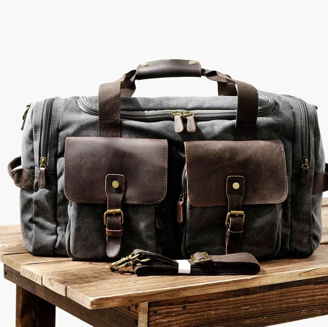 Waxed Canvas Travel Duffle 9.6 Gallon