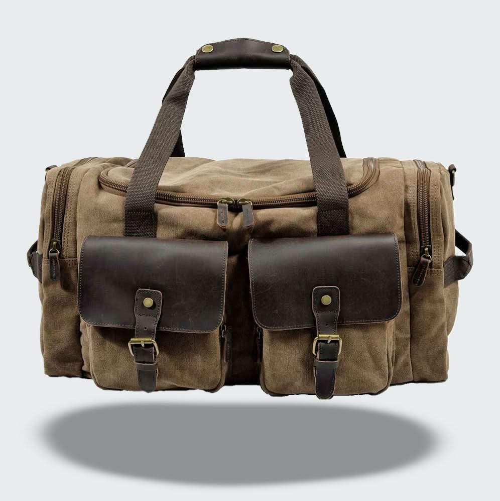 Waxed Canvas Travel Duffle 9.6 Gallon
