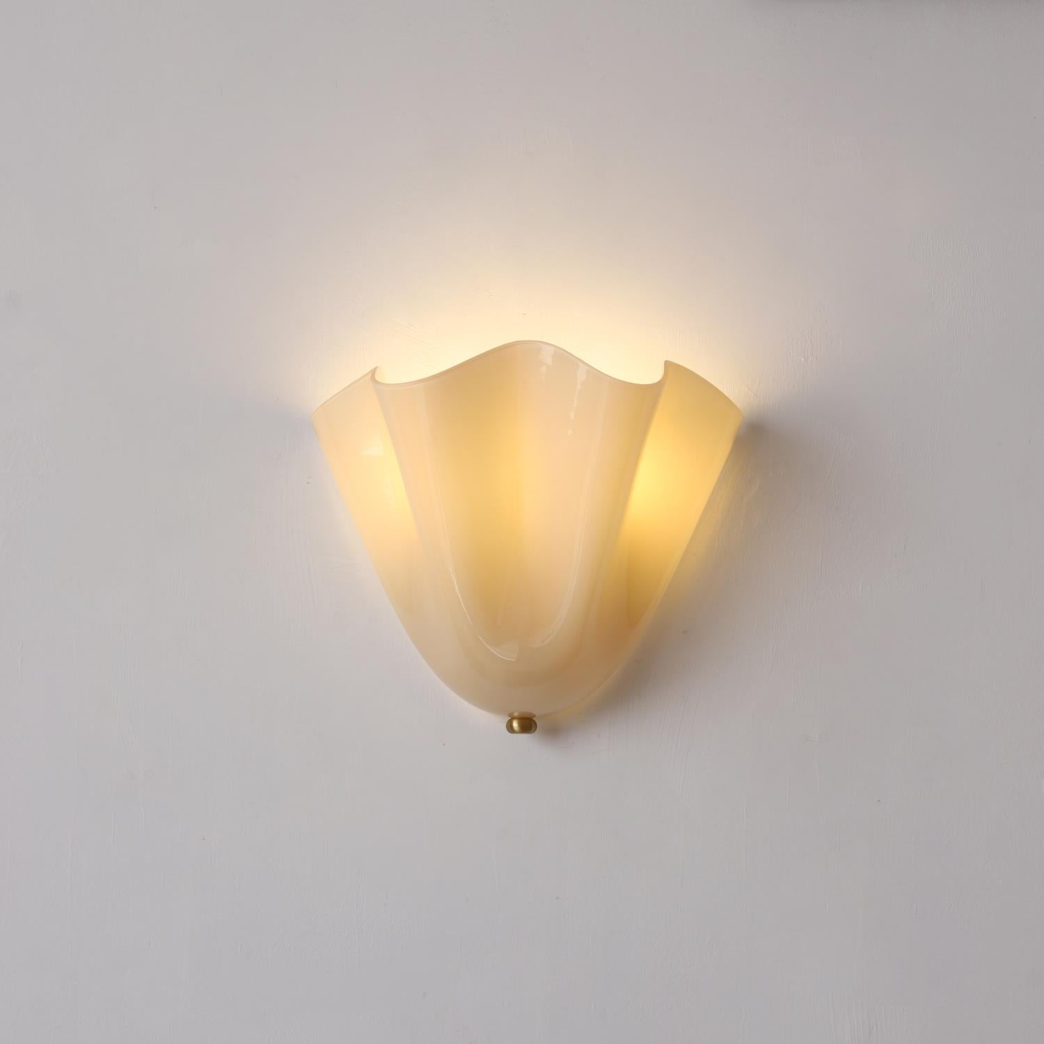 Hand Blown Glass Wall Lamp