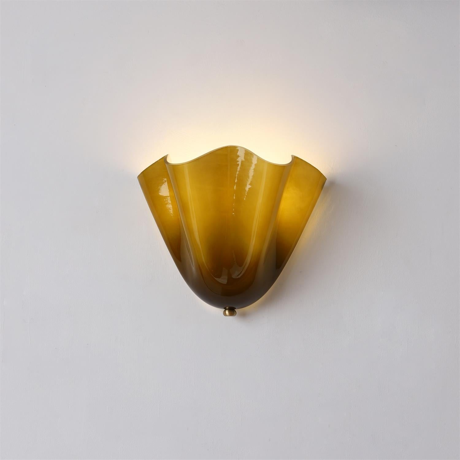 Hand Blown Glass Wall Lamp