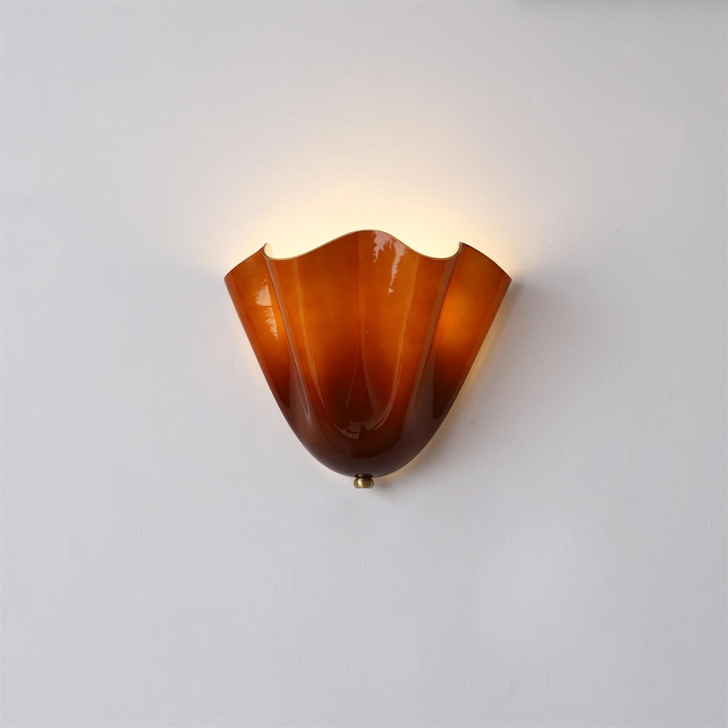 Hand Blown Glass Wall Lamp