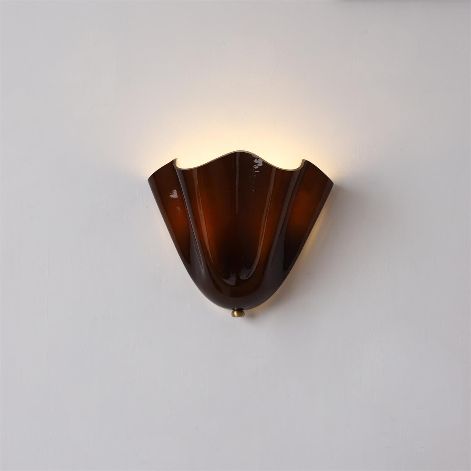 Hand Blown Glass Wall Lamp