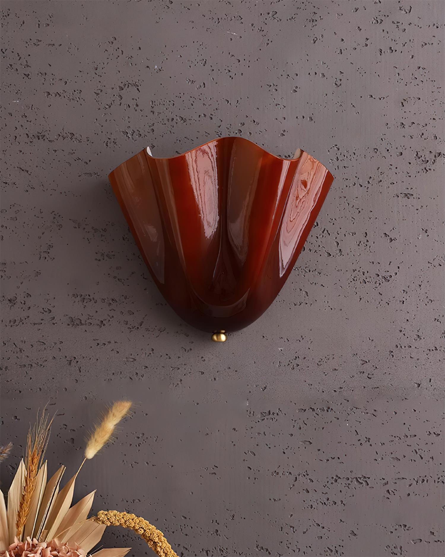 Hand Blown Glass Wall Lamp