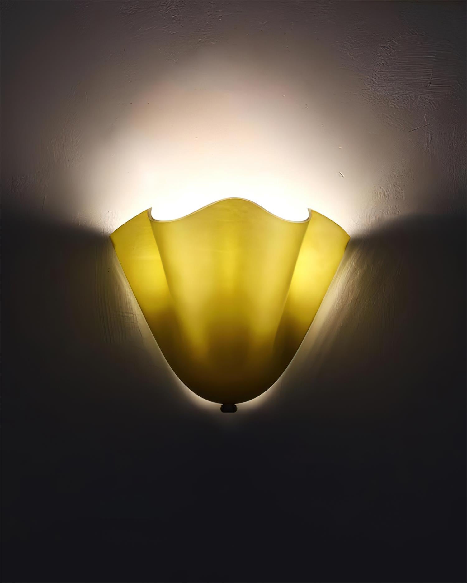 Hand Blown Glass Wall Lamp