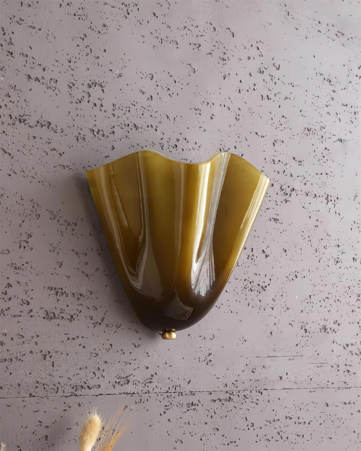 Hand Blown Glass Wall Lamp