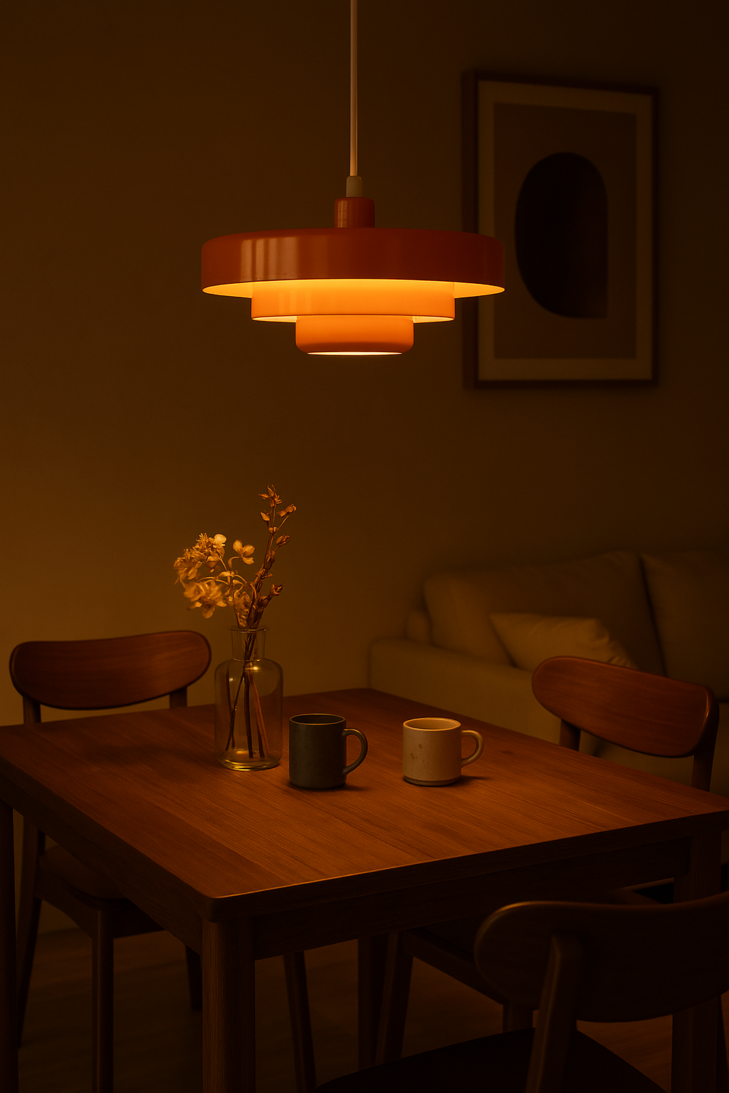 Vintage LED Pendant Light for Kitchen, Dining Room and Living Room – Ceiling Hanging Lamp