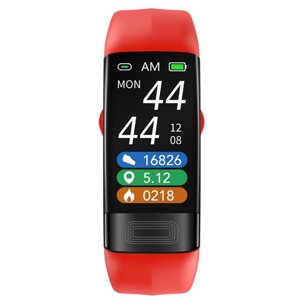 Smart Health Monitor Band with ECG & Heart Rate Tracking | IP67 Waterproof | Black, Blue & Red | 10-Day Standby, iOS & Android