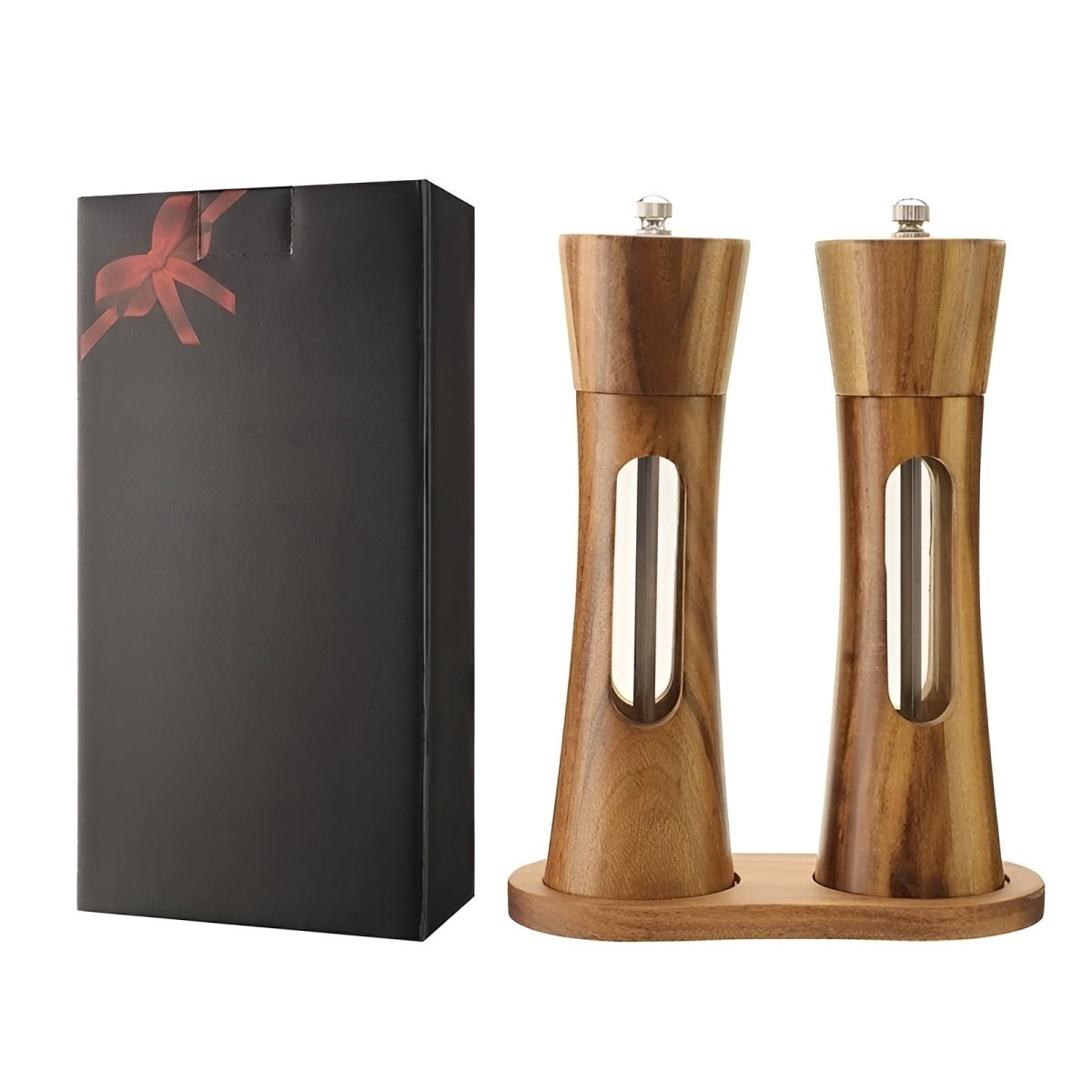 TABLEOAK – Elegant salt and pepper grinders made of wood for precise seasoning