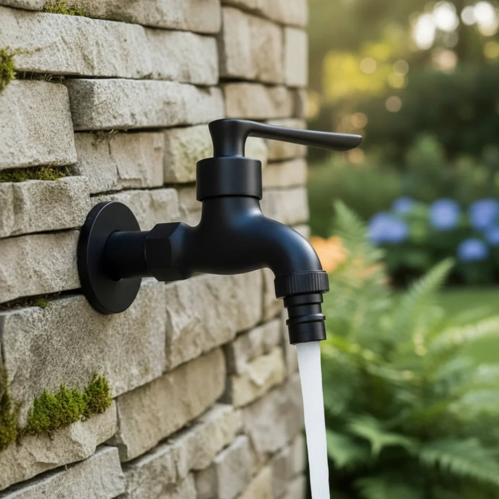 AQUAMOUNT – Wall-mounted water tap – Practical solution for home and garden