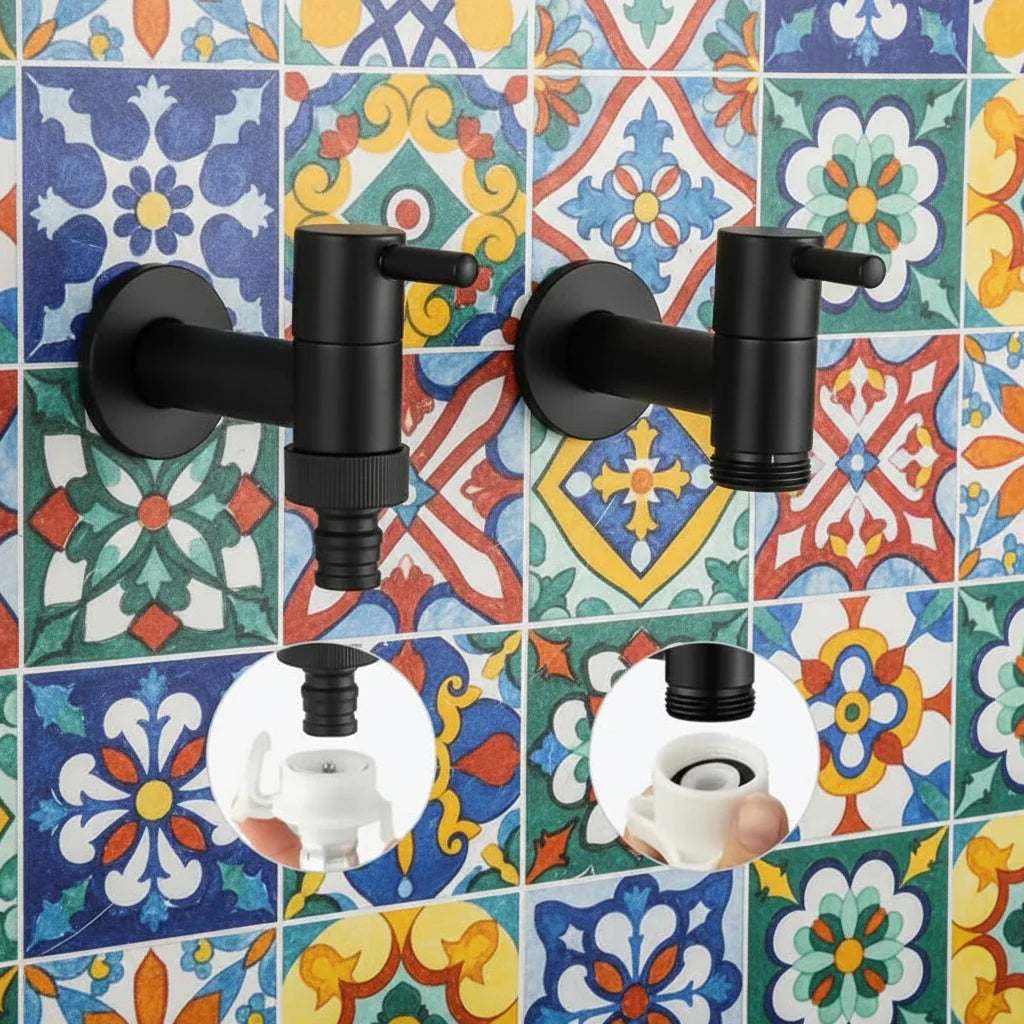 AQUAMOUNT – Wall-mounted water tap – Practical solution for home and garden