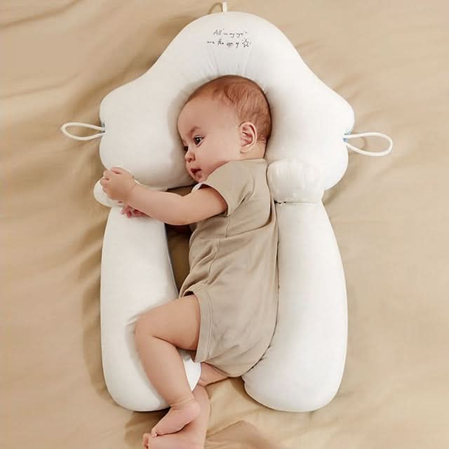 Adjustable Newborn Cushion with Anti-Roll Support (0–12 Months)