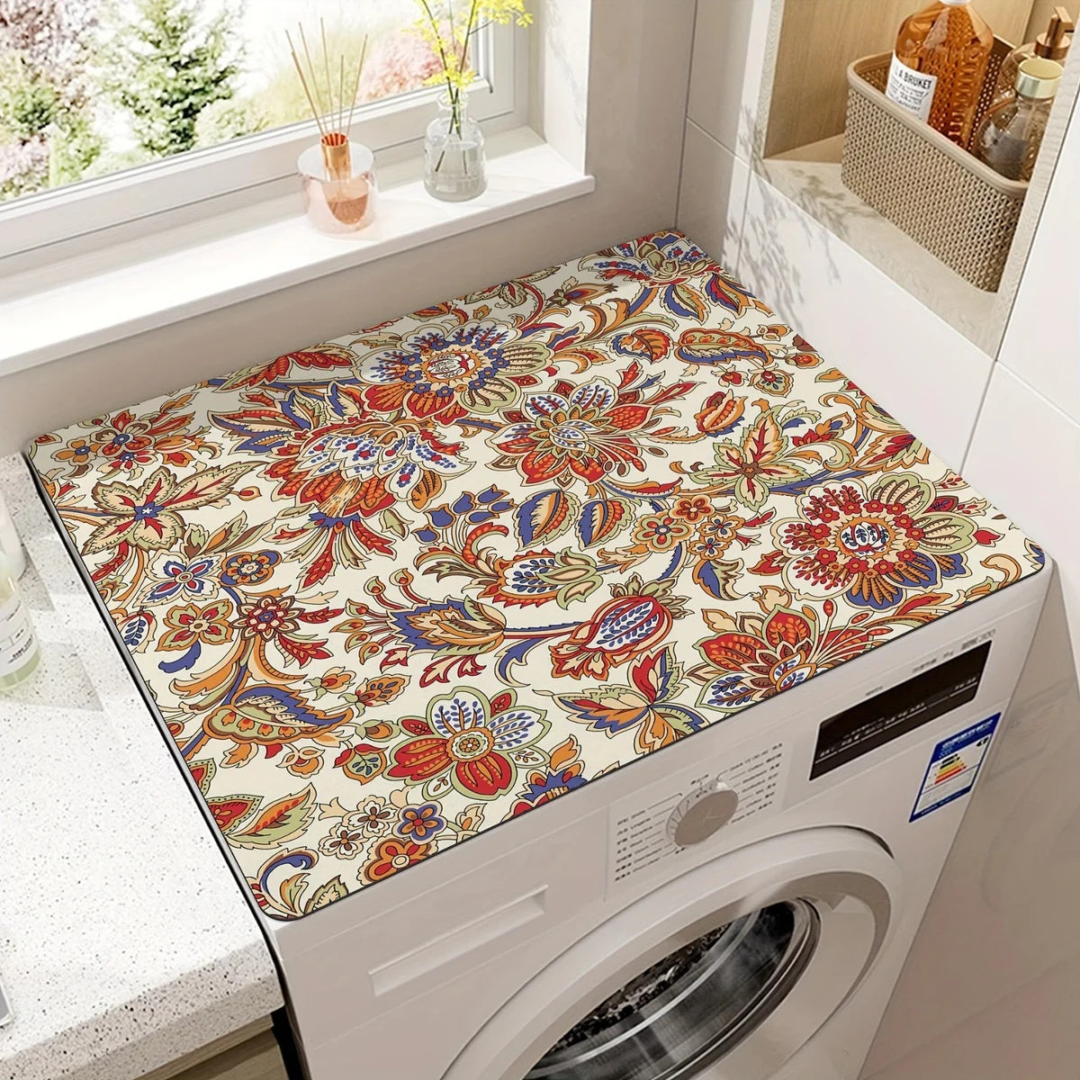 Appliance Top Mat with Mandala Design