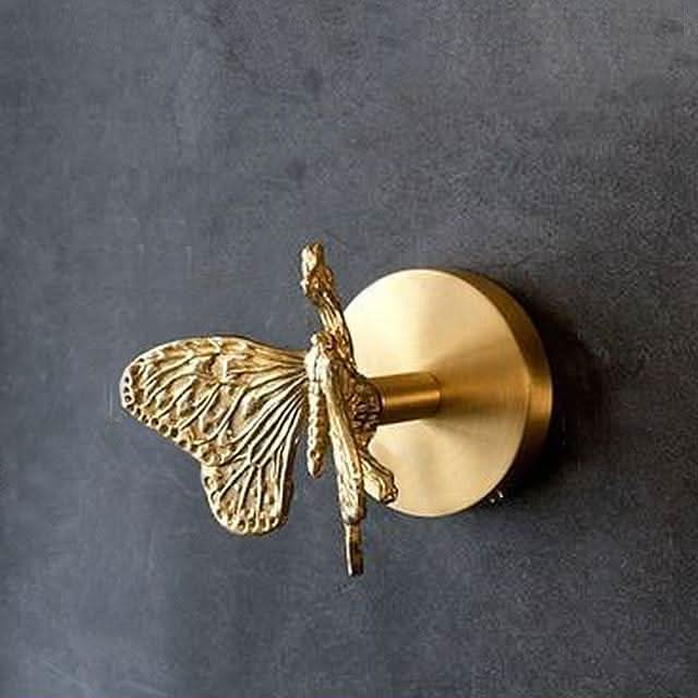Brass Animal Head Wall Hooks in 8 Designs | Bird, Deer, Butterfly & More | Sculptural Entryway Storage for Coats & Keys