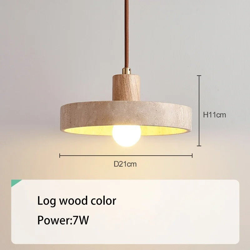 Modern Travertine Pendant Light for Home Decor