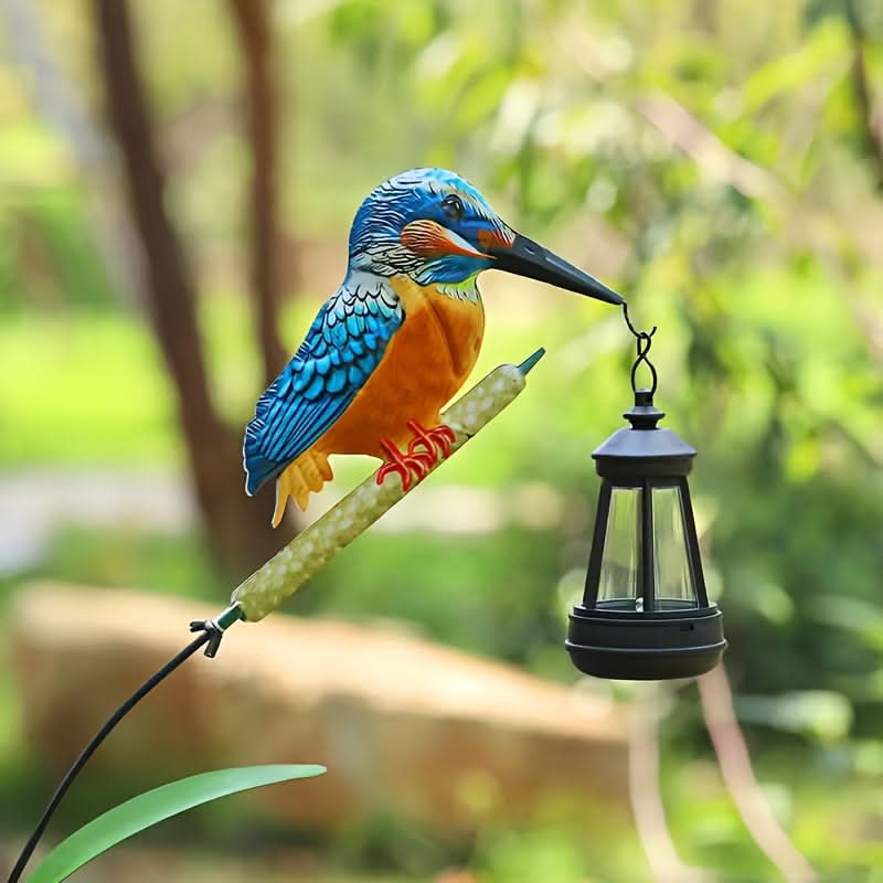 Solar Hummingbird Hanging Lantern | Metal, IP65 Waterproof | Auto Dusk-to-Dawn Solar Light for Gardens, Yards & Patios