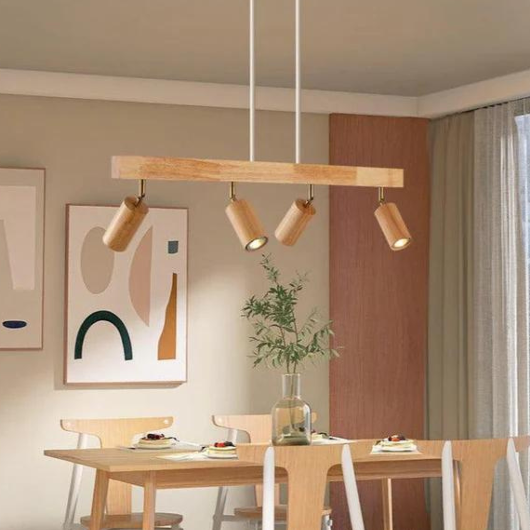Adjustable Wooden Ceiling Spotlight