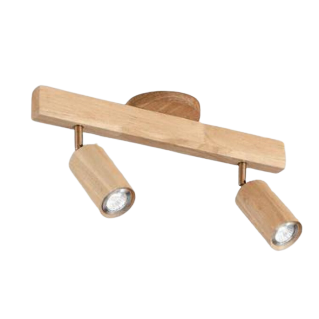 Adjustable Wooden Ceiling Spotlight