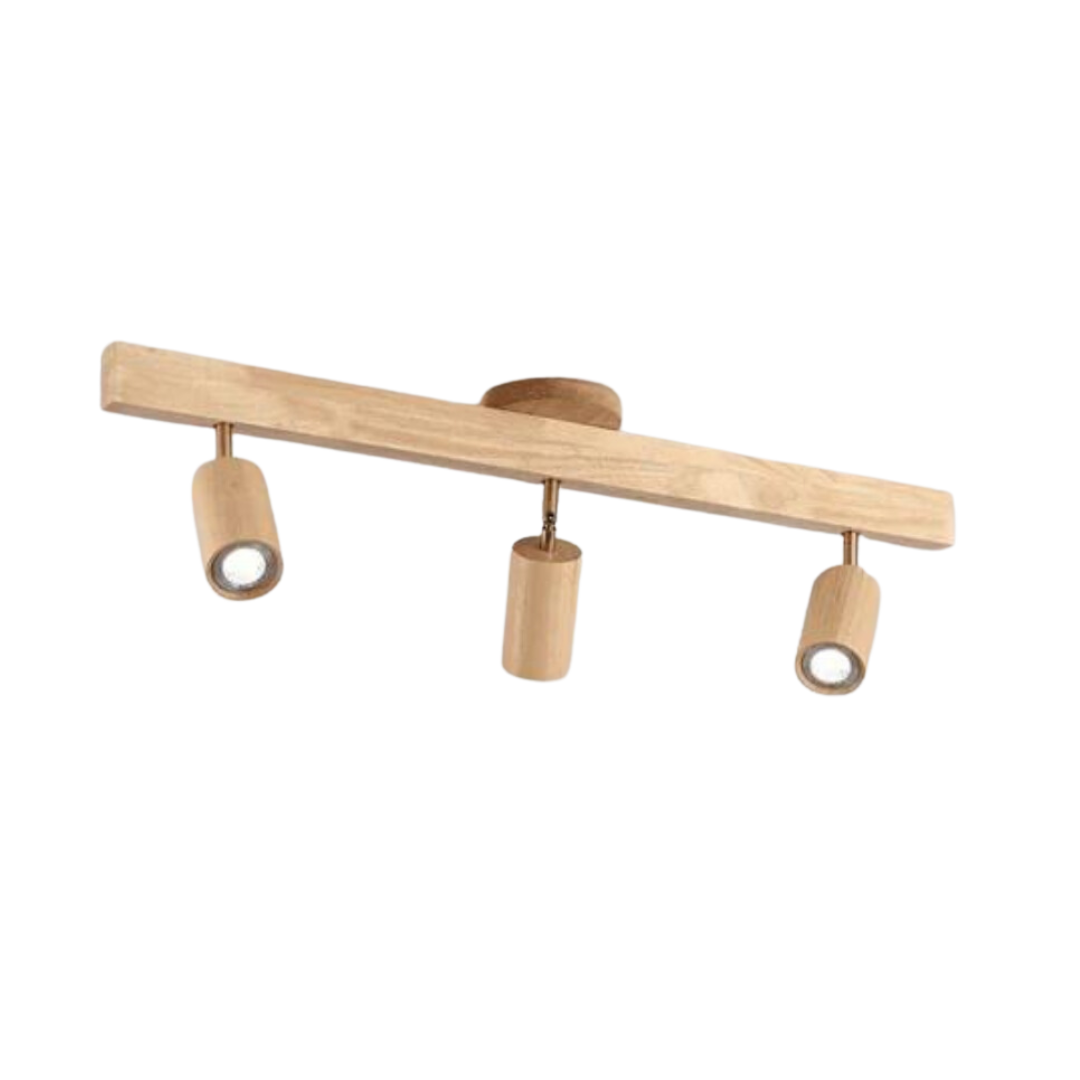 Adjustable Wooden Ceiling Spotlight