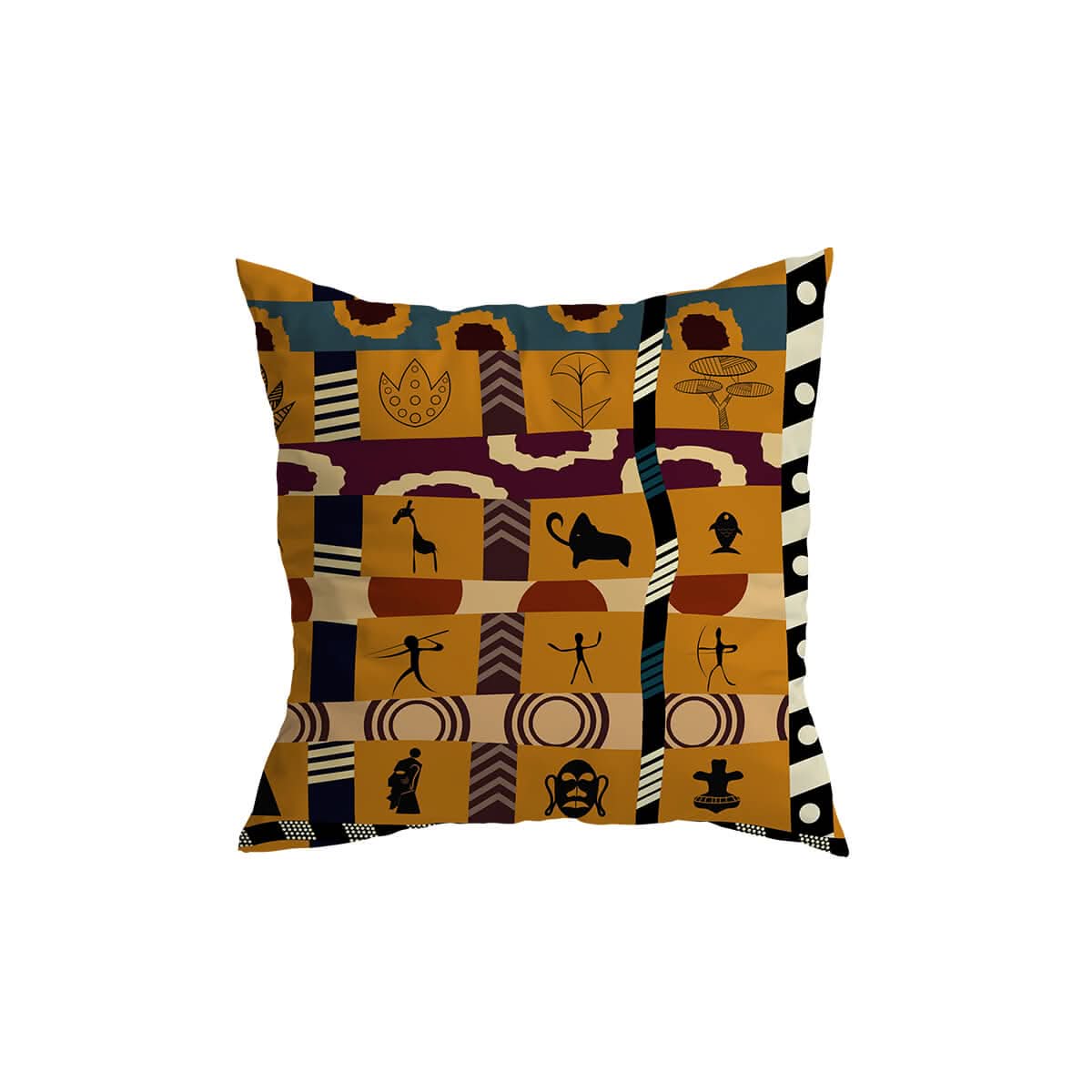 African Pattern Pillow Cover Decorative Cushion