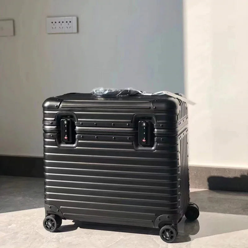 Monaco Aluminum Magnesium Hard Shell Suitcase with 360 Spinner Wheels