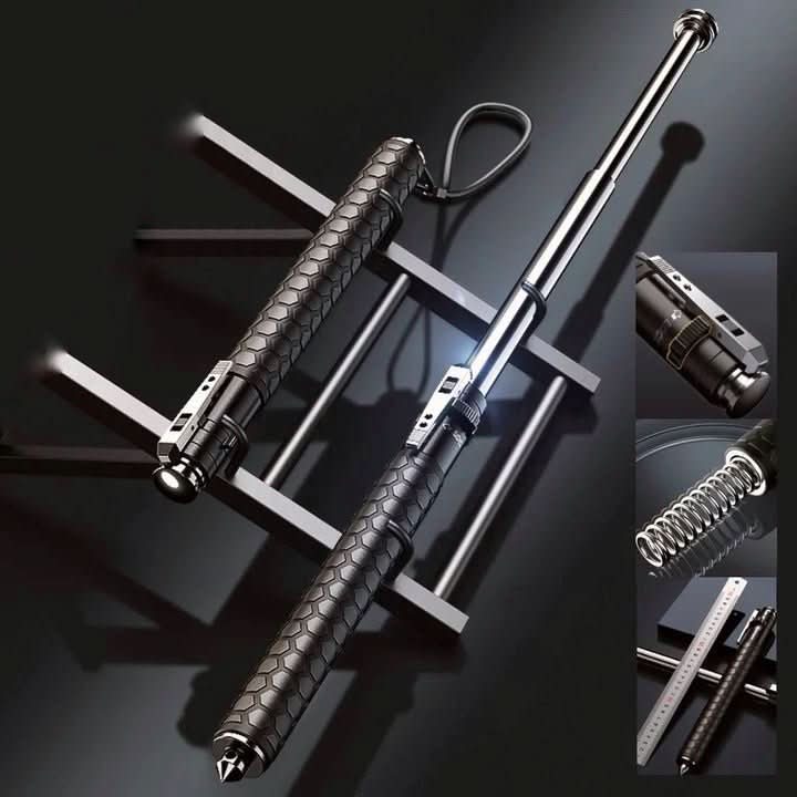Automatic Folding Walking Stick Adjustable Cane