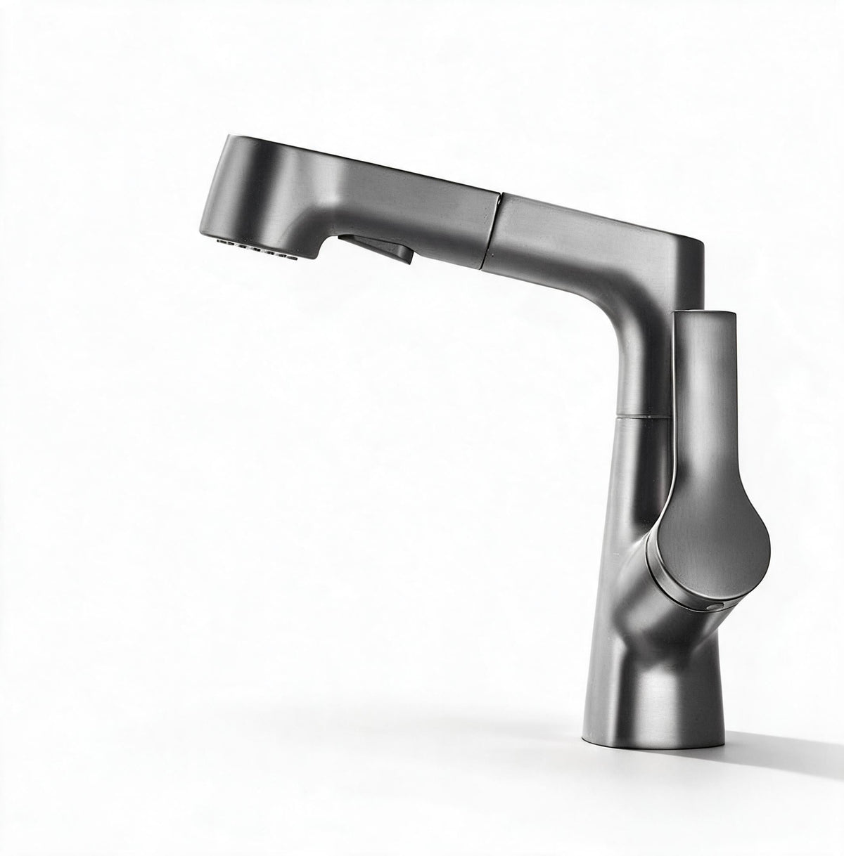 Bathroom Faucet with a Pull Out Sprayer That Extends 24 Inches | Rotates 360 Degrees, Two Modes | Brass Body, Ceramic Valve