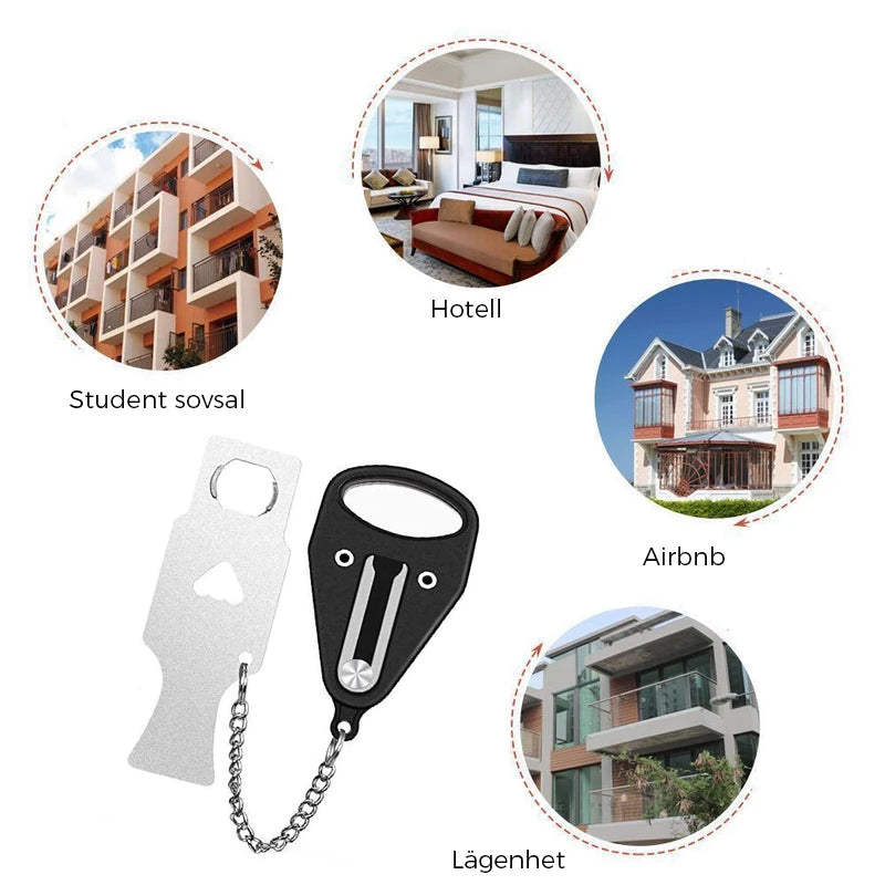 Portable Stainless Steel Door Lock