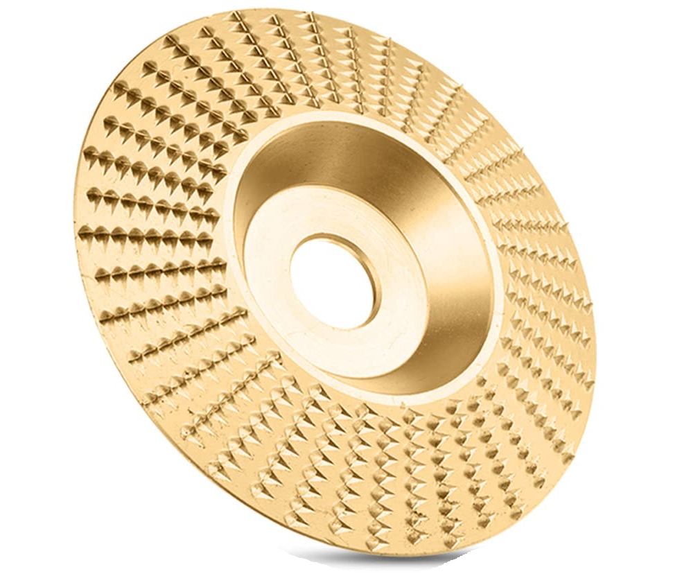 Tungsten Carbide Grinding Wheel for Angle Grinders, 16 mm Bore | Shapes Convex, Concave, Bevelled and Flat Wood