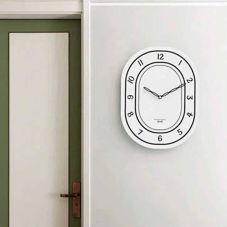 Oval Roman Numeral Wall Clock