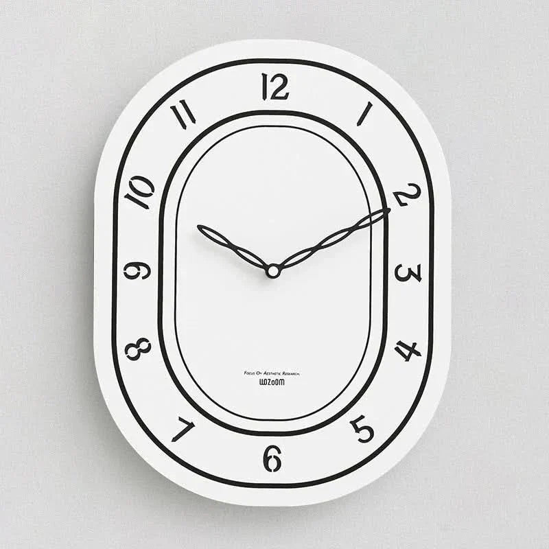 Oval Roman Numeral Wall Clock